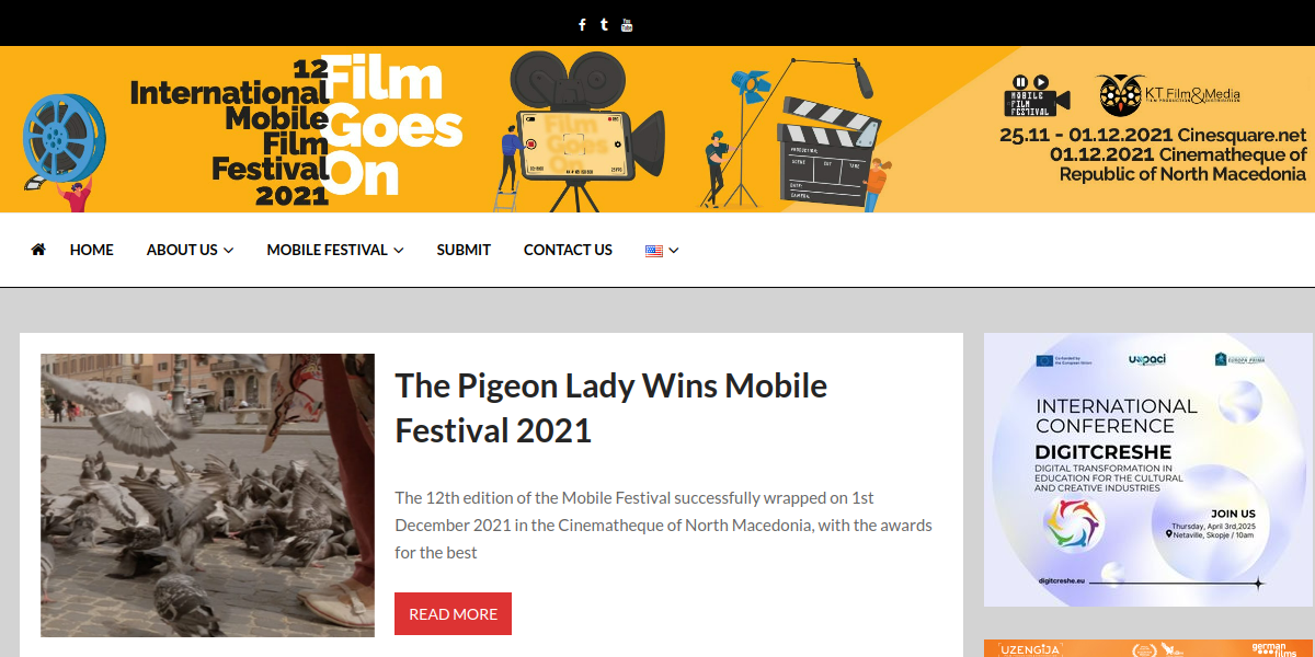 Mobile Festival website