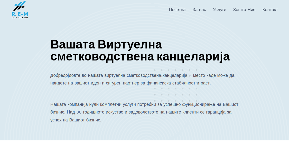 Radenkovic Consulting website