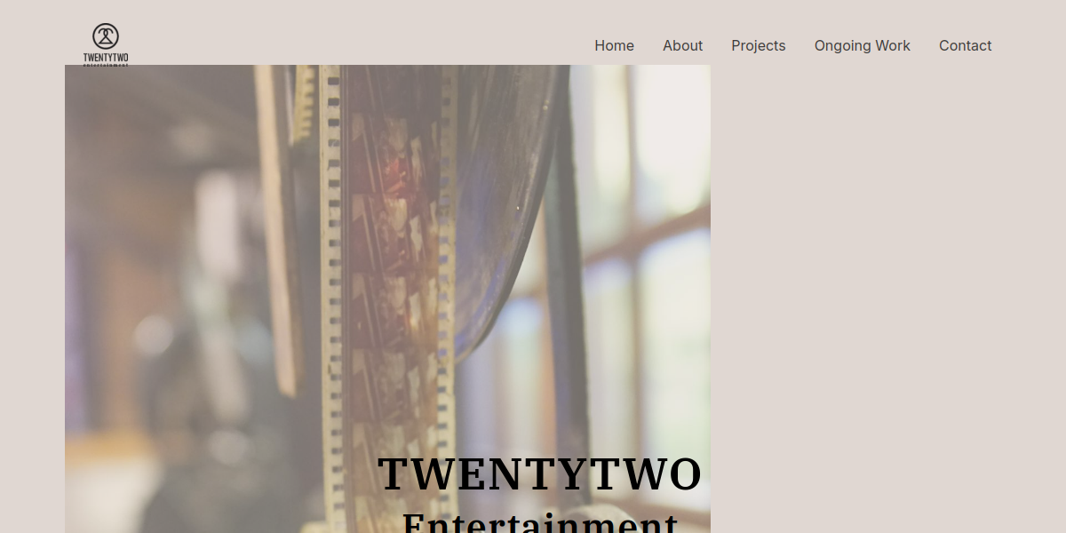 TwentyTwo Entertainment website