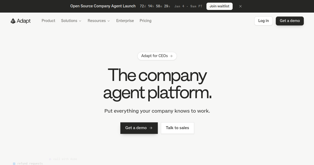 Adapt screenshot