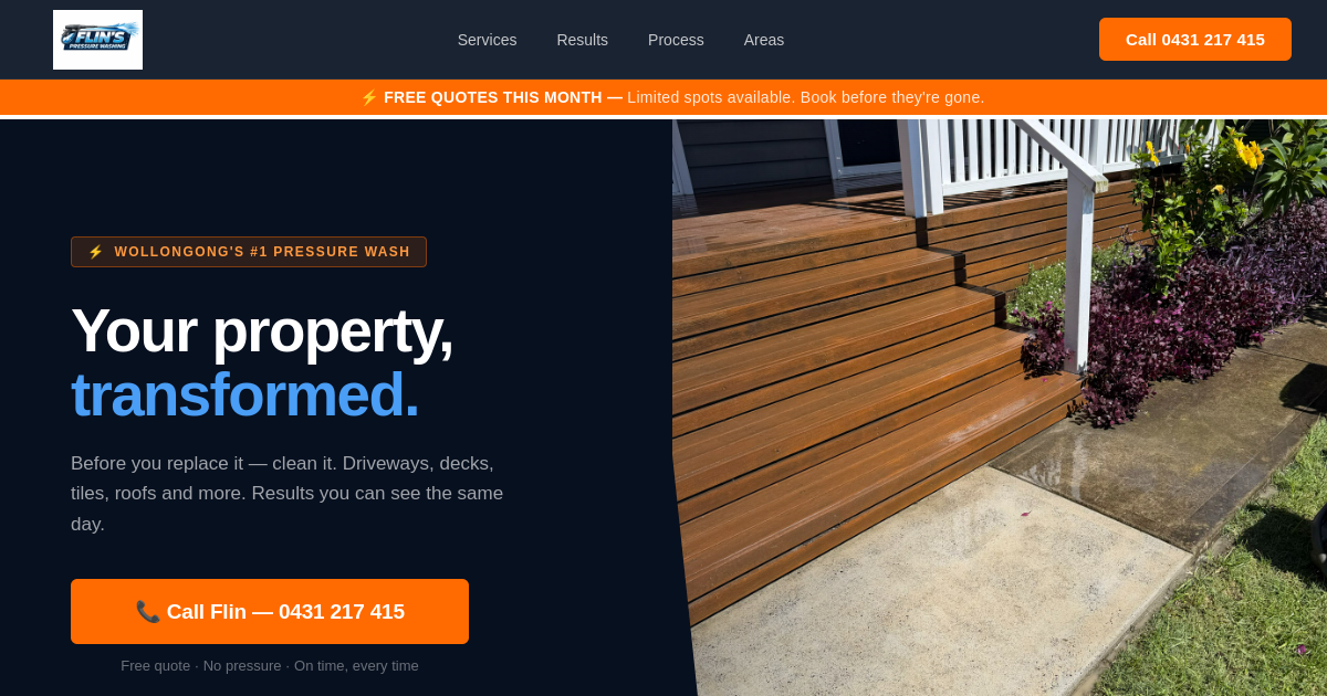 Flin's Pressure Washing screenshot