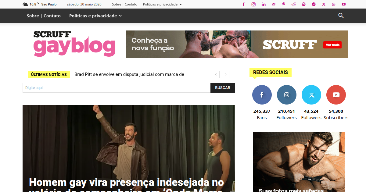 Portal LGBTQIA+ multilíngue com 245K seguidores no Facebook
