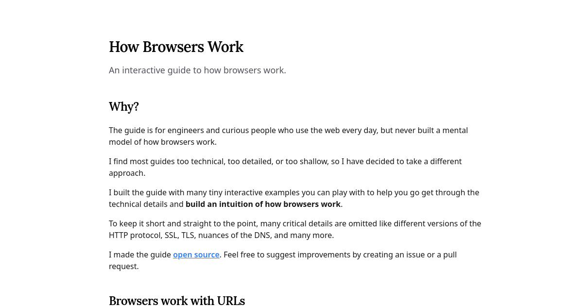 How Browsers Work