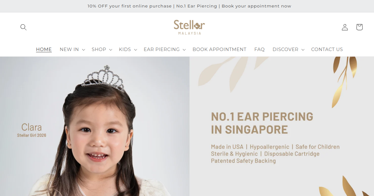 stellarmy.com — Beauty & Personal Care website designed and developed by CodeSpace