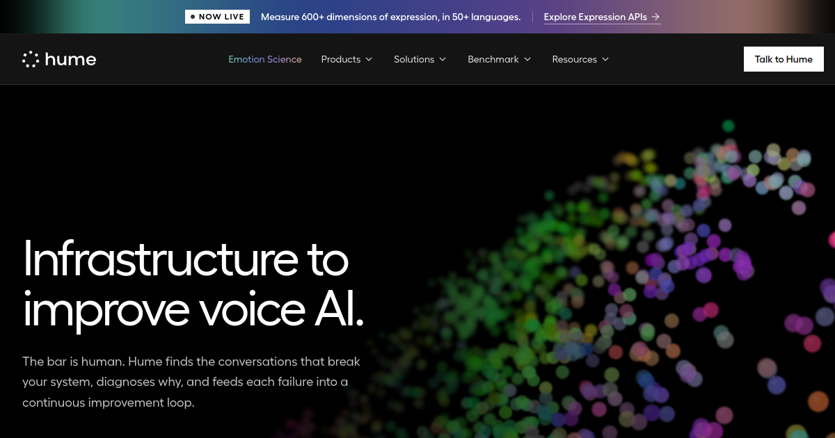 Hume AI screenshot