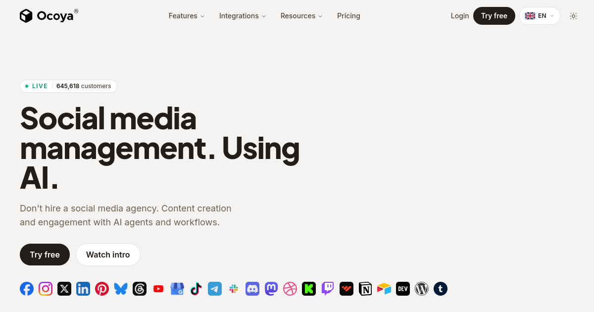 Ocoya screenshot