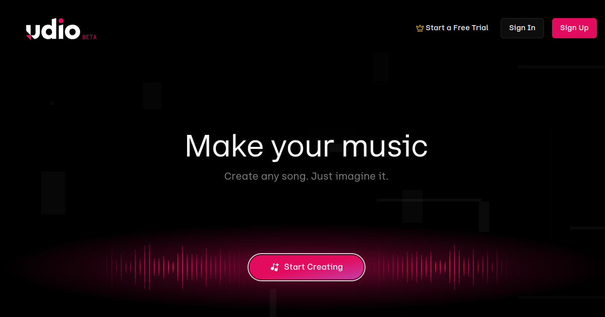 Udio screenshot