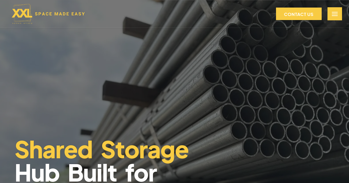 xxlspaceshare.com — Logistics & Warehousing website designed and developed by CodeSpace
