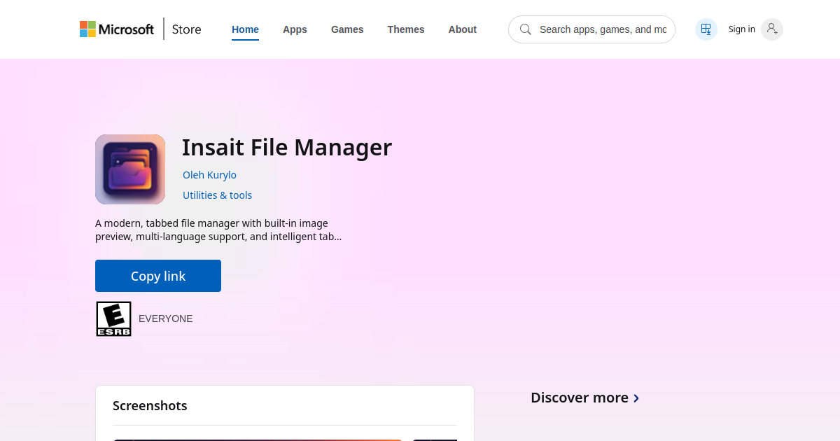 Insait File Manager preview