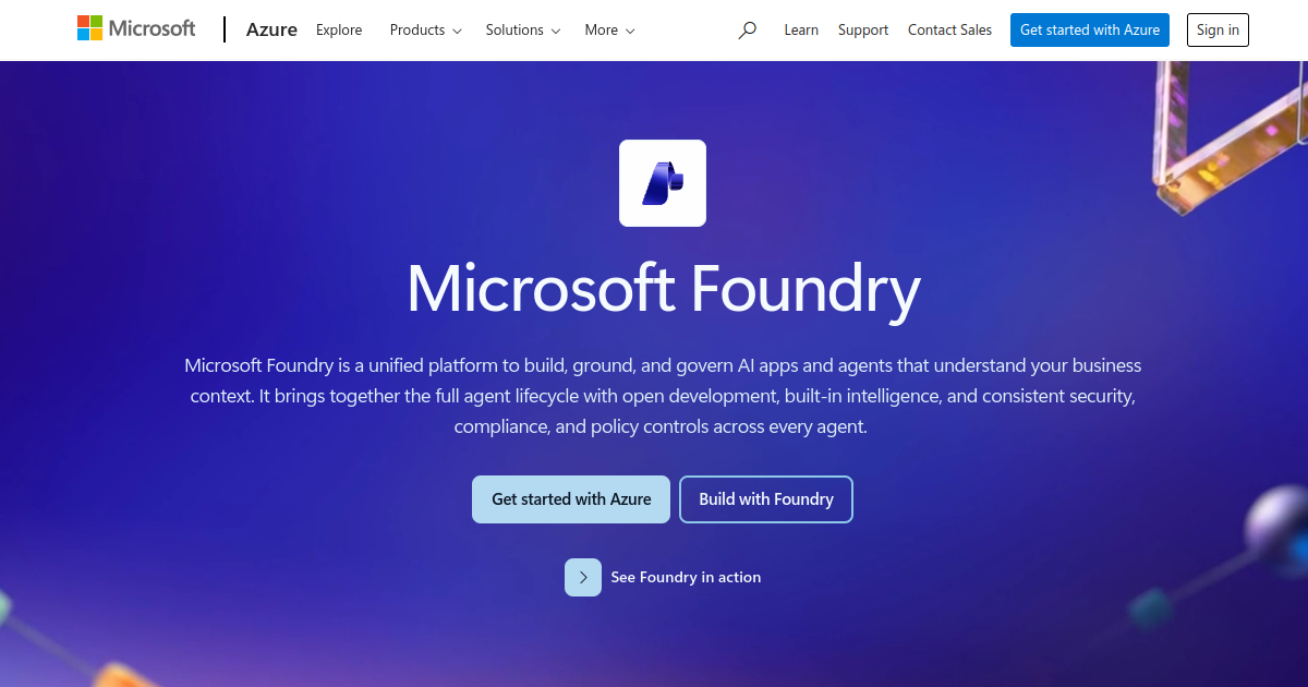 Microsoft Foundry preview