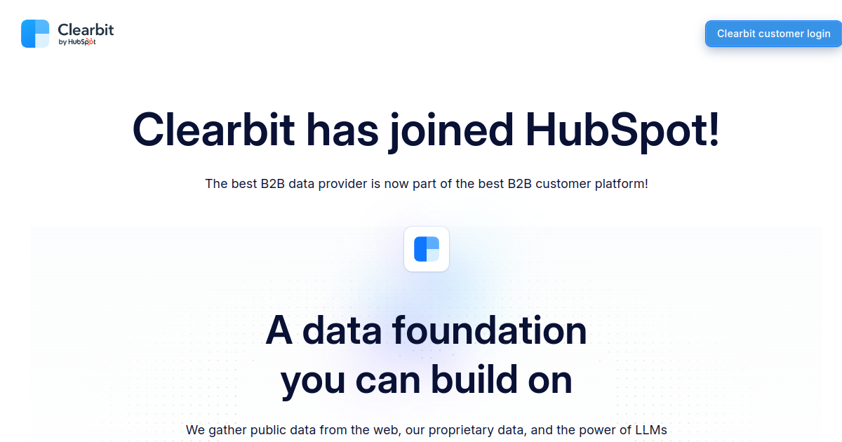 Clearbit screenshot