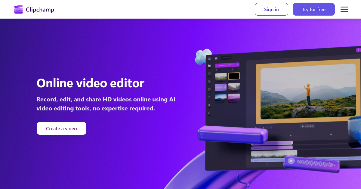 Clipchamp screenshot