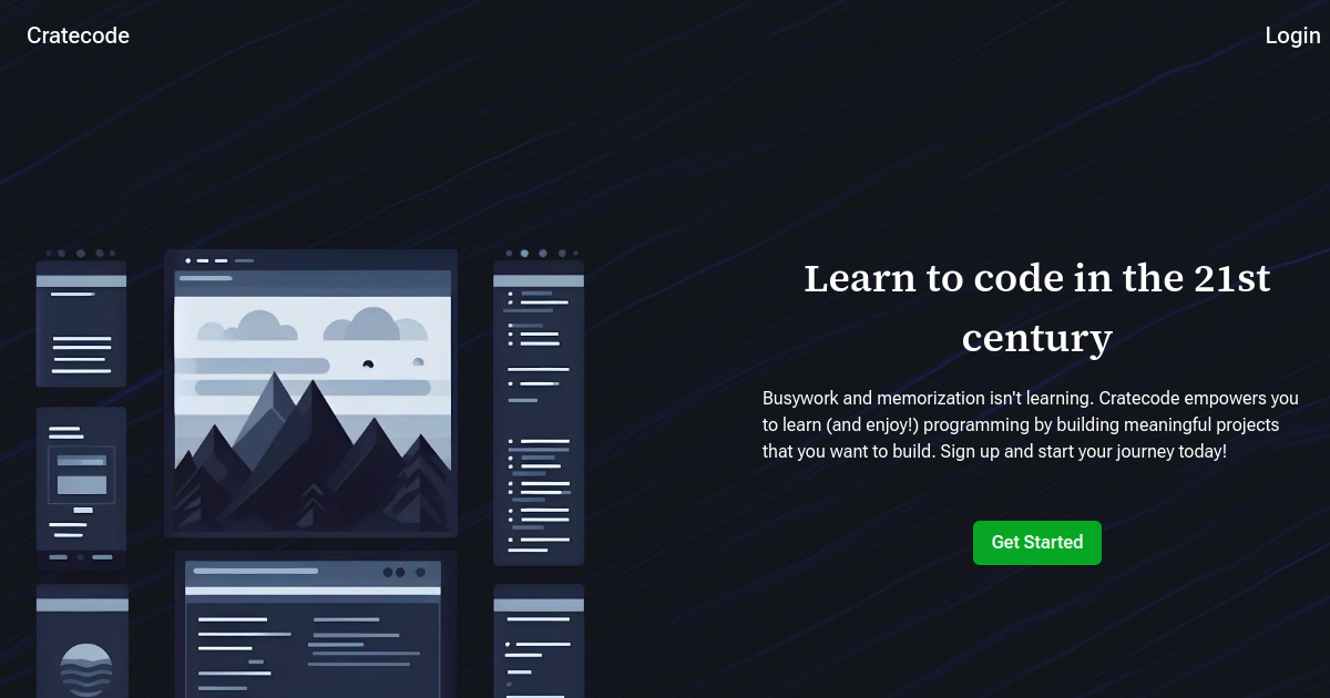 Cratecode screenshot