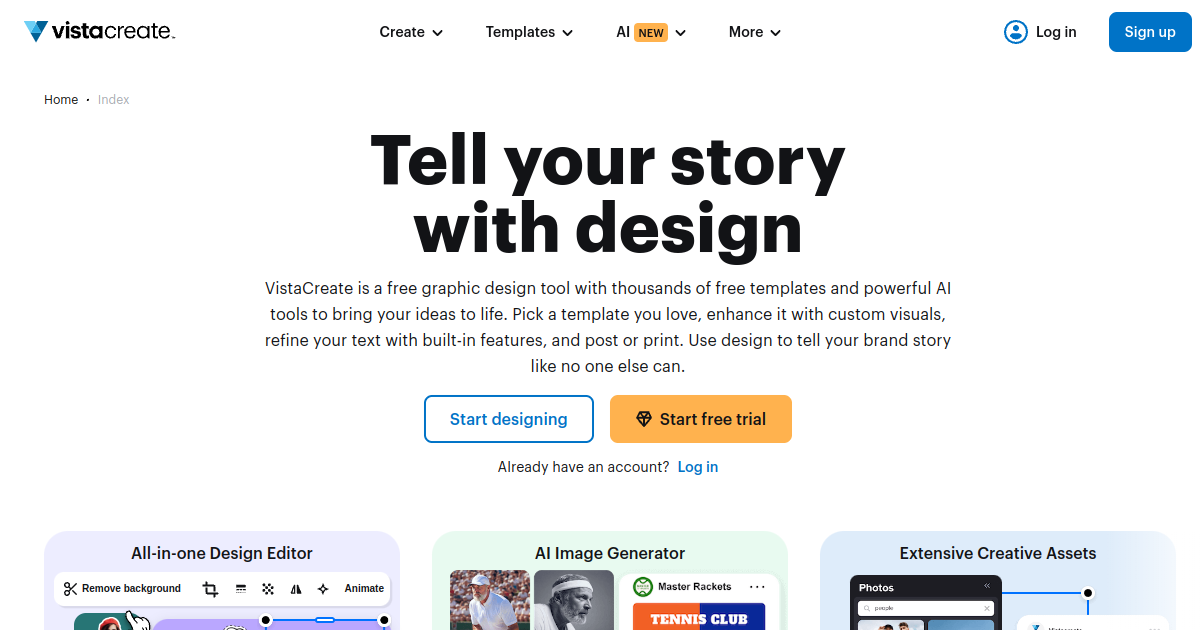 Crello screenshot