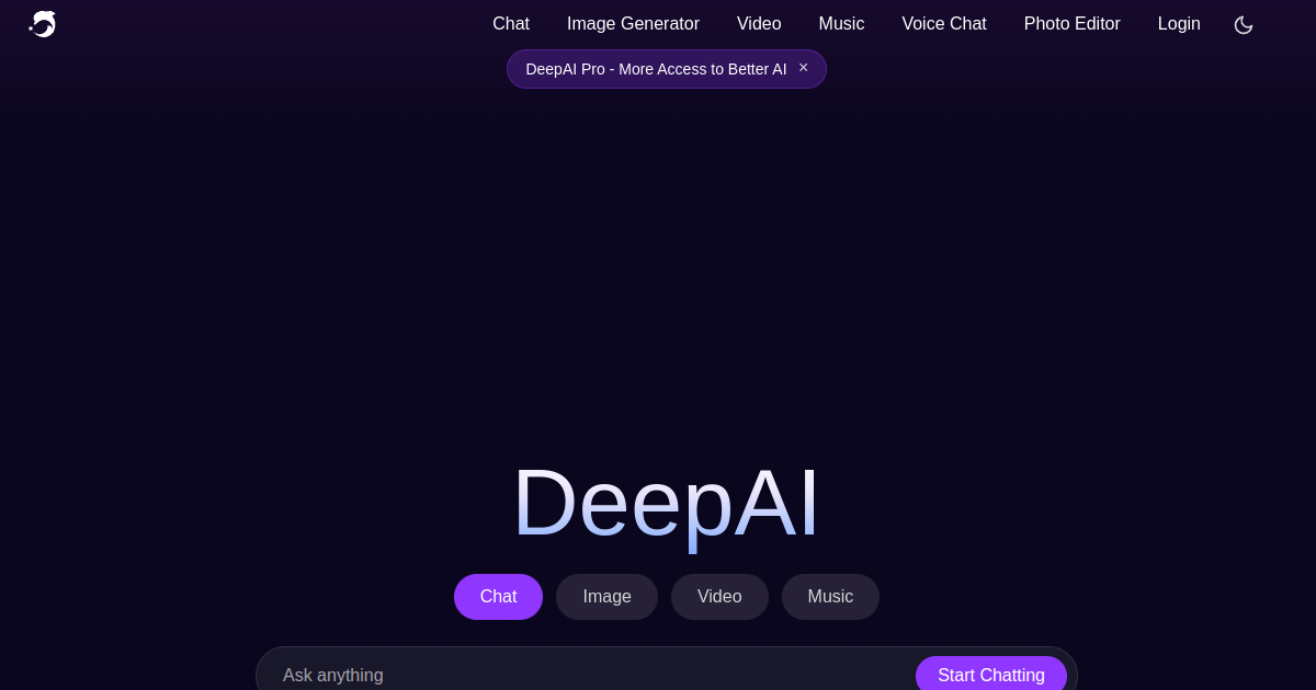 DeepAI screenshot