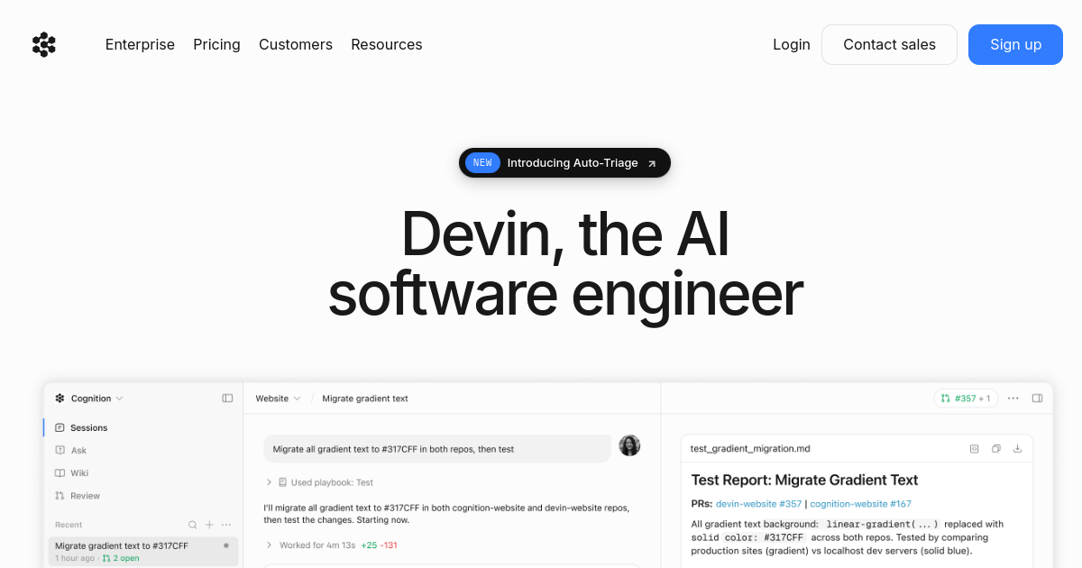 Devin AI screenshot