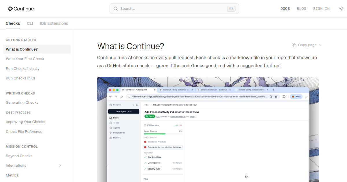 continue screenshot