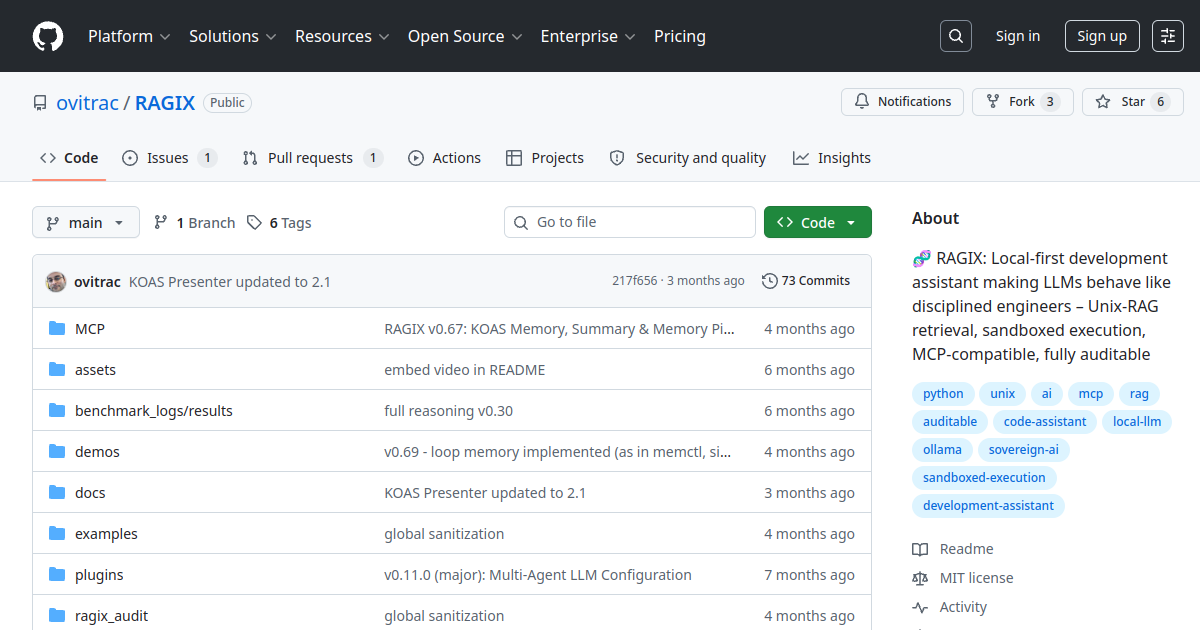 RAGIX screenshot