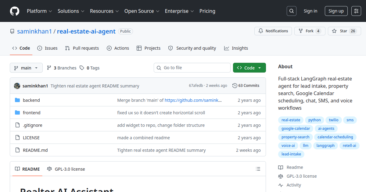real-estate-ai-agent screenshot