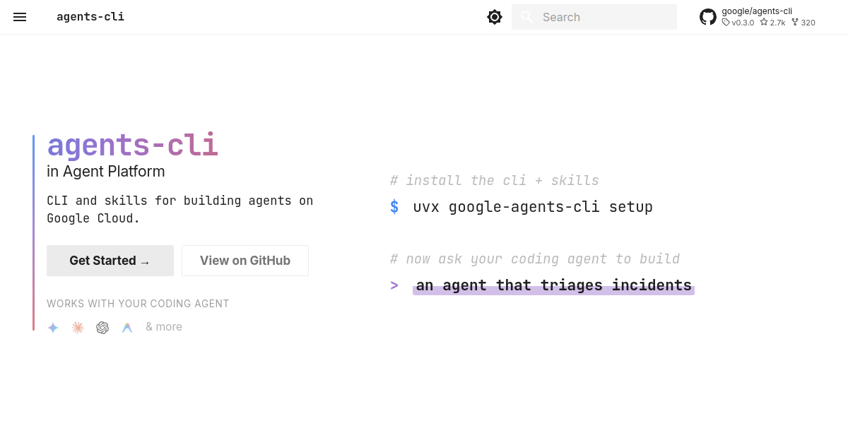 agents-cli screenshot