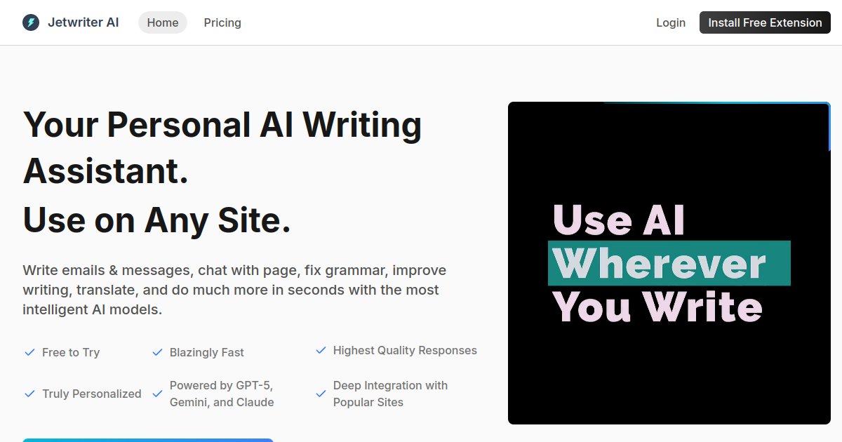 Jetwriter screenshot