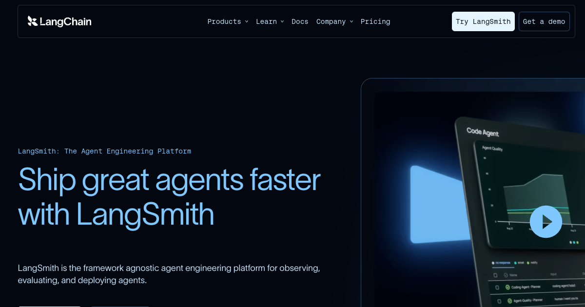 LangSmith screenshot