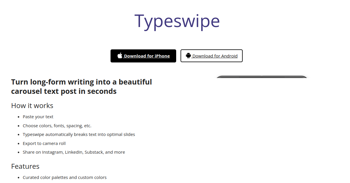 Typeswipe preview