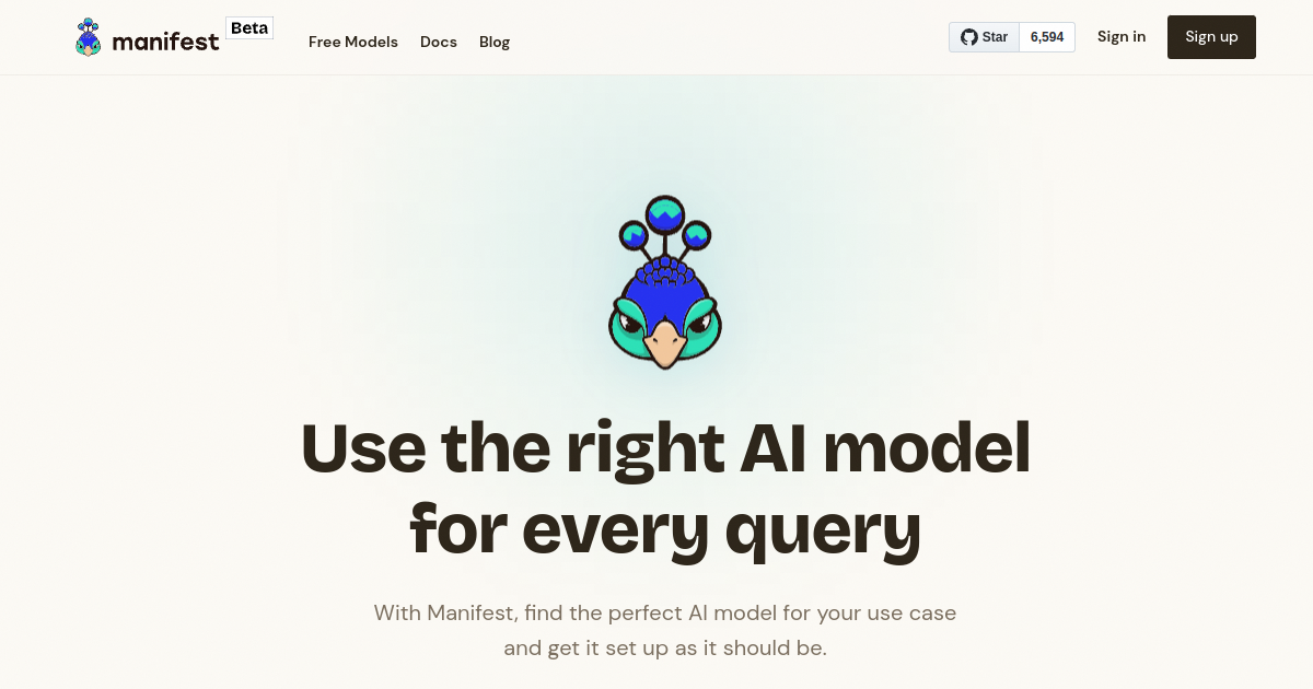 Manifest screenshot