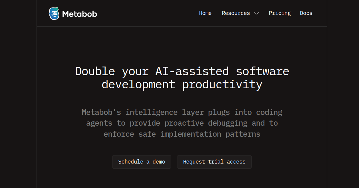 Metabob screenshot