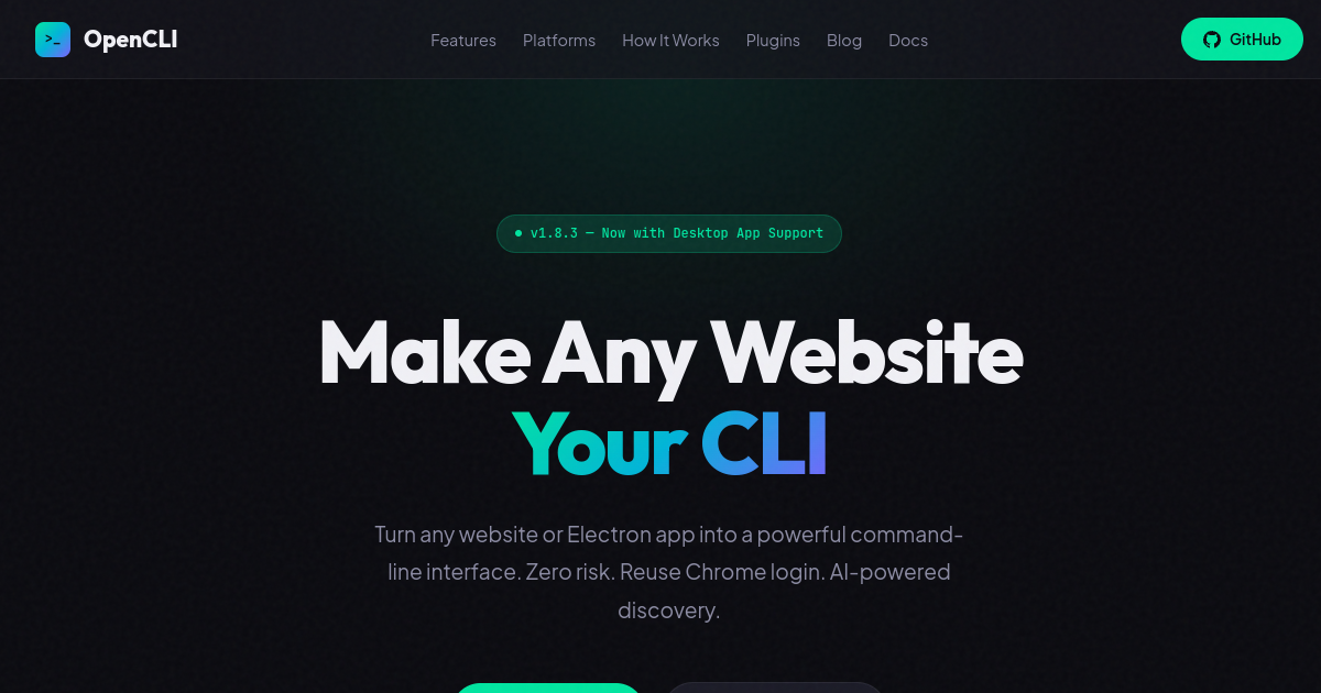 OpenCLI screenshot