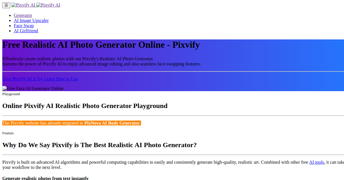 Pixvify AI screenshot
