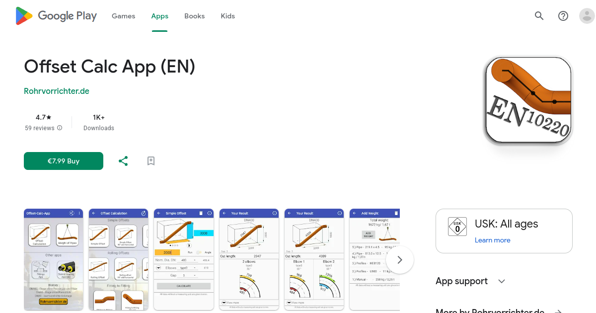 Offset Calc App (EN) preview