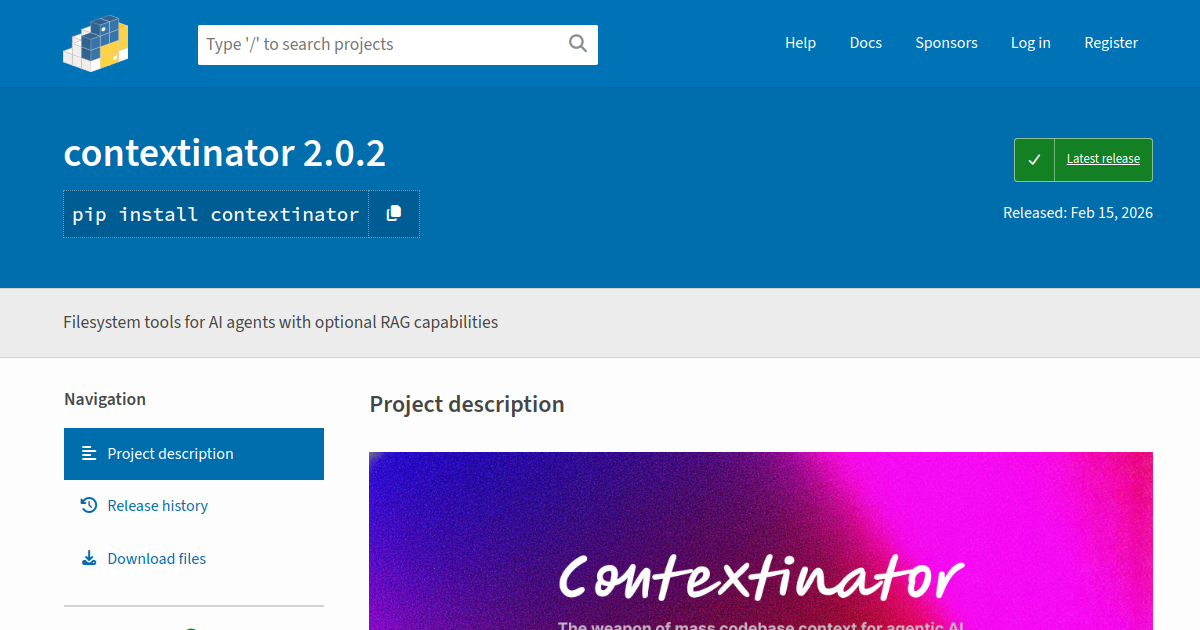 Contextinator screenshot