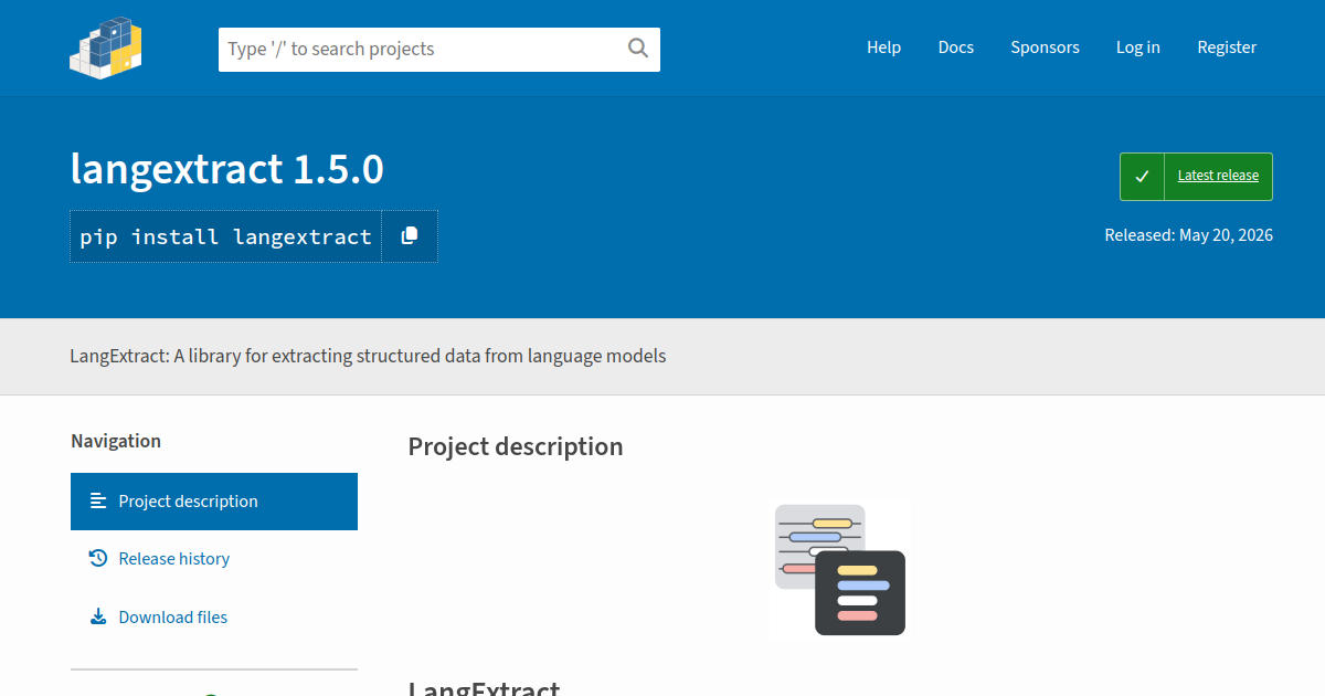 langextract screenshot