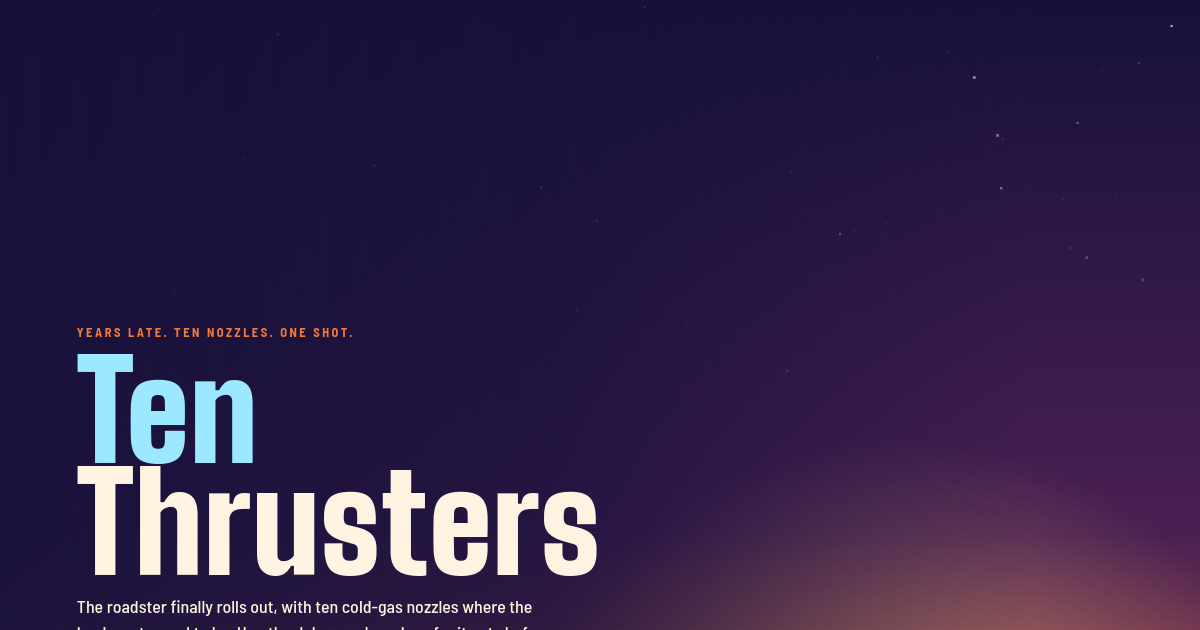 Screenshot of Ten Thrusters
