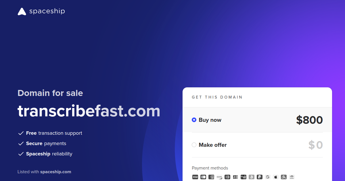 TranscribeFast screenshot