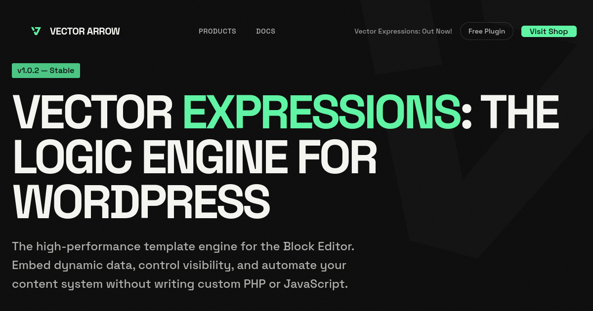 Vector Expressions preview