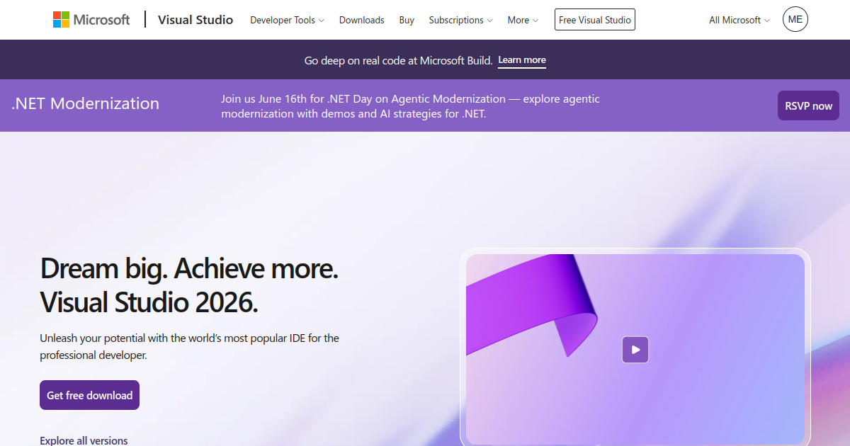 Visual Studio screenshot