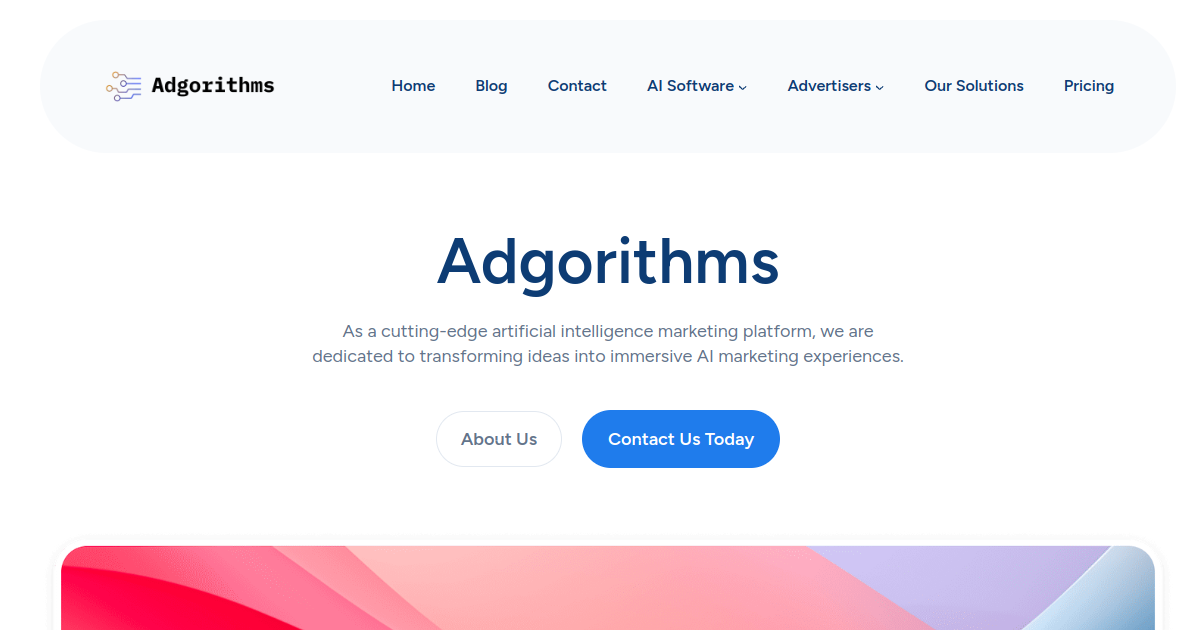 Adgorithms screenshot