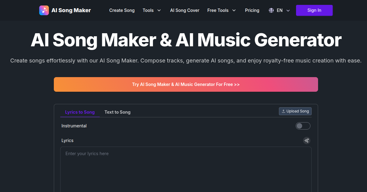 AI Music Generator screenshot