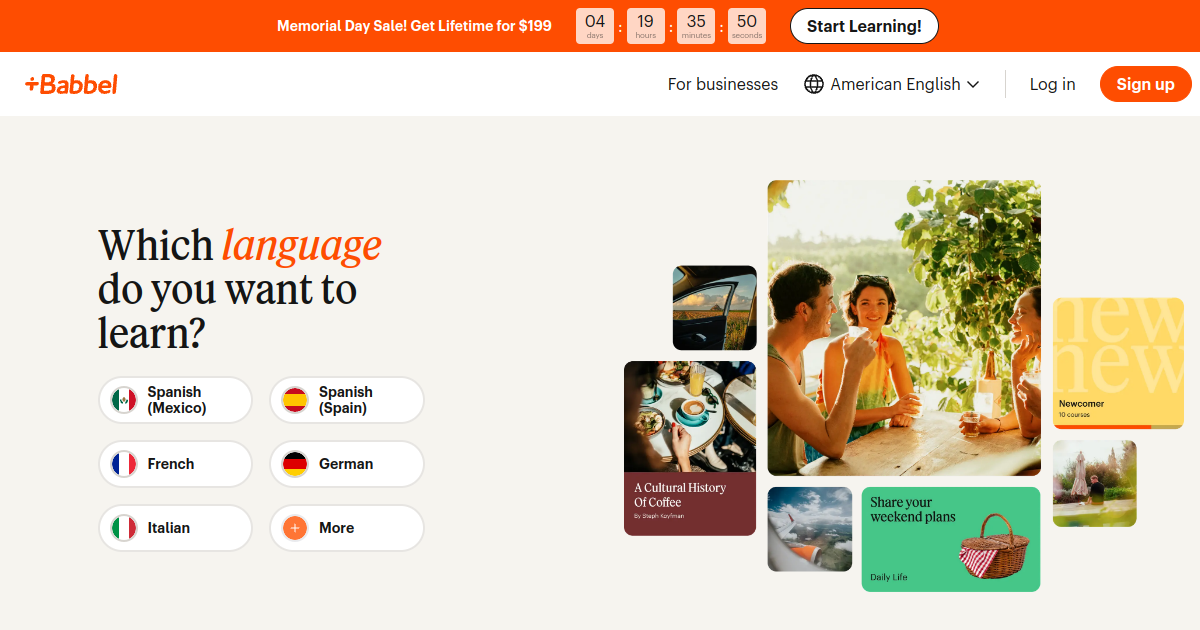 Babbel screenshot