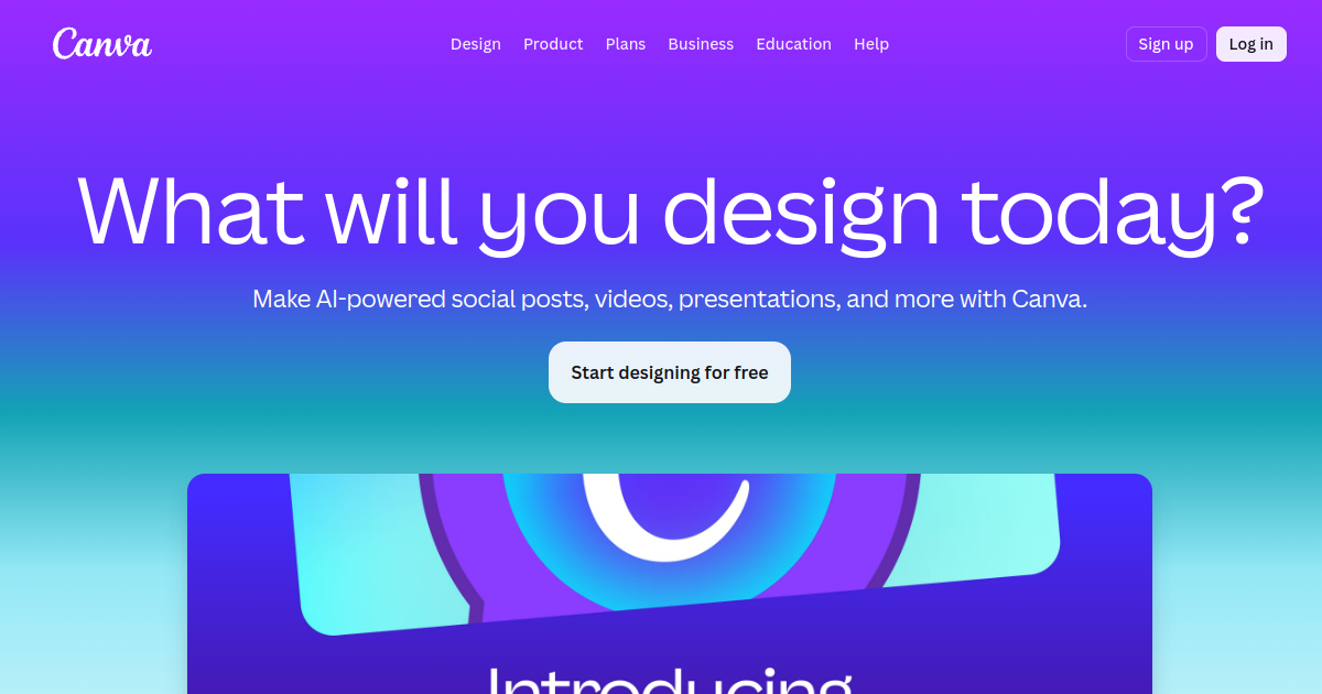 Canva screenshot