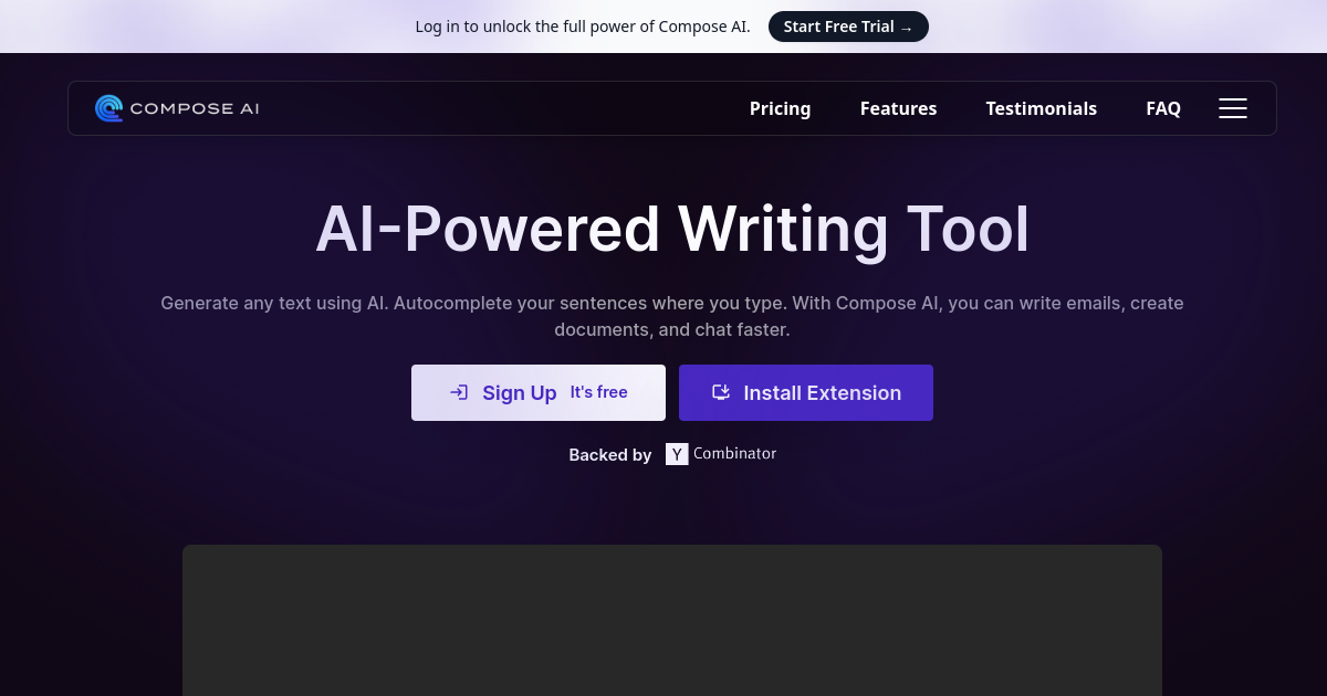 Compose AI screenshot