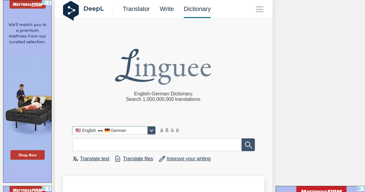 Linguee screenshot