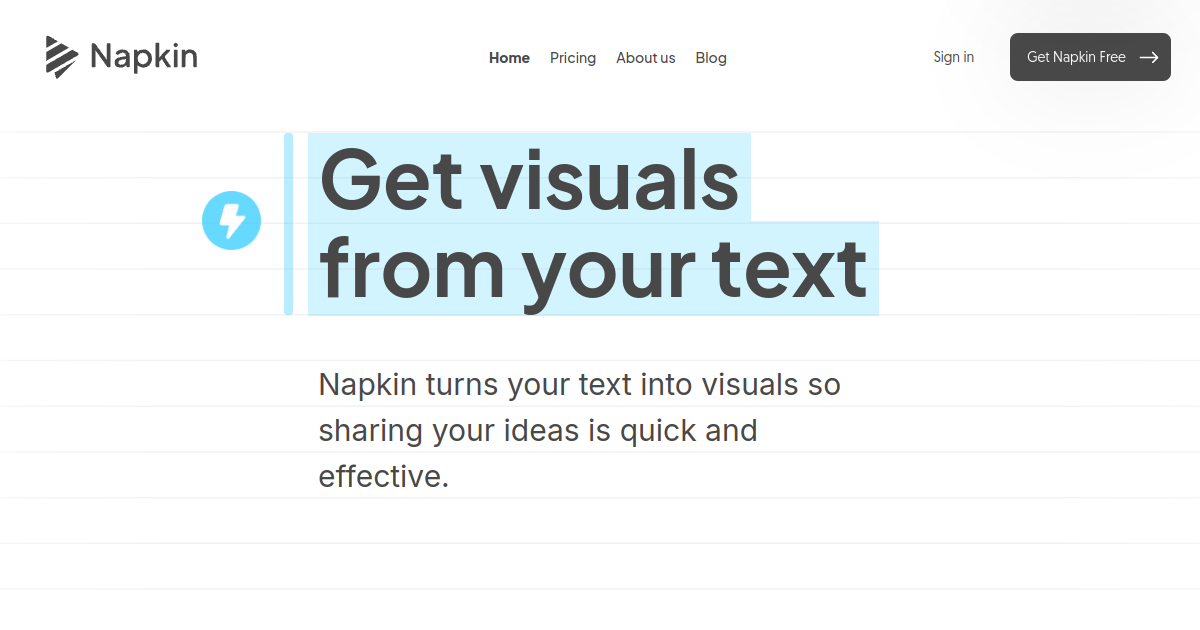 Napkin AI screenshot