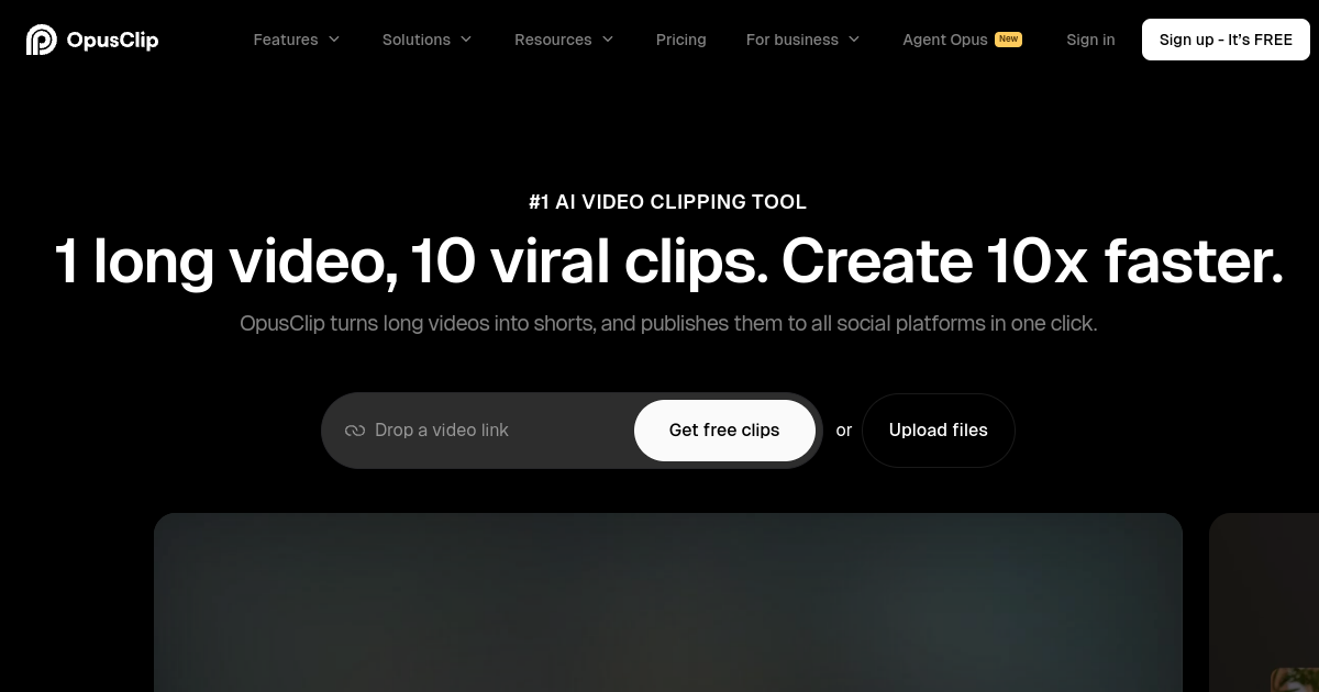 OpusClip screenshot