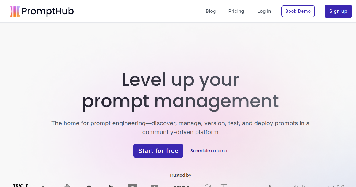 PromptHub screenshot