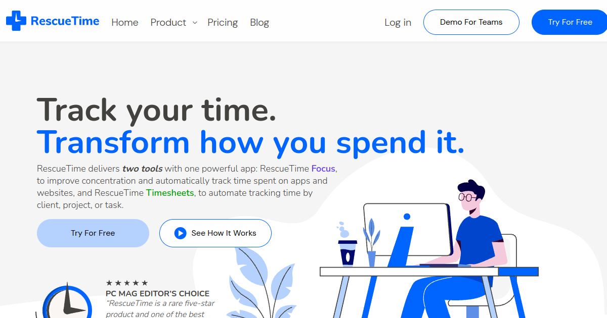 RescueTime screenshot