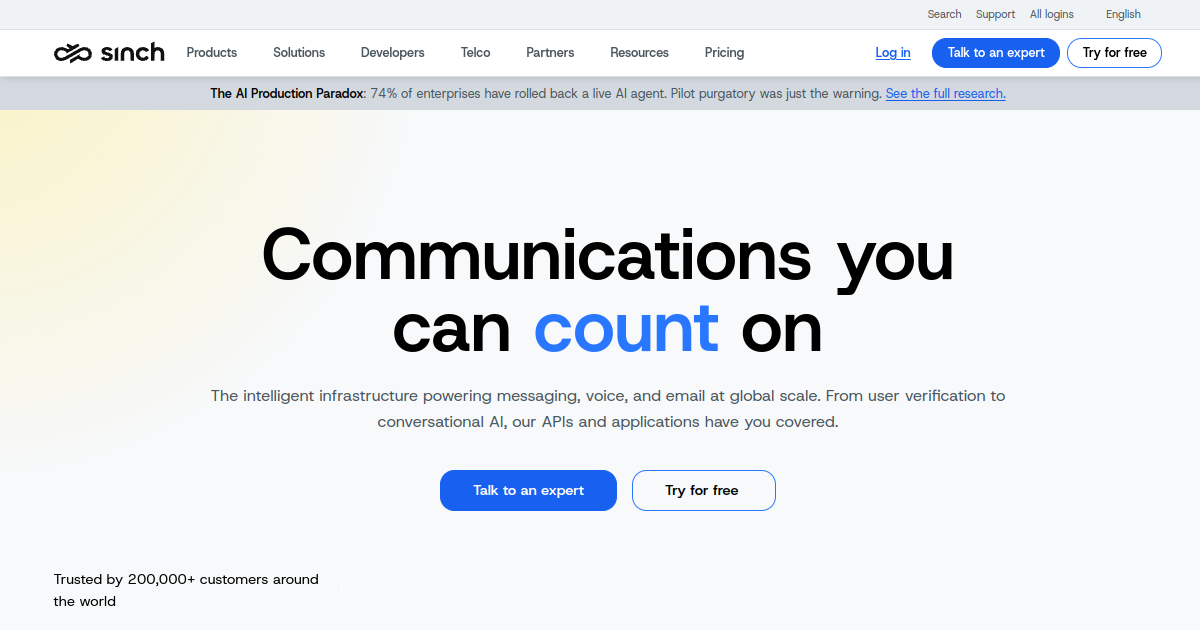 Sinch screenshot