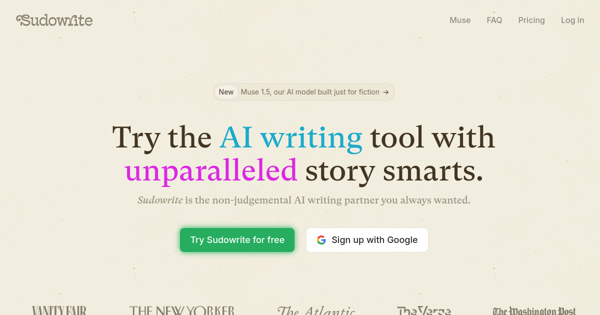 Sudowrite screenshot